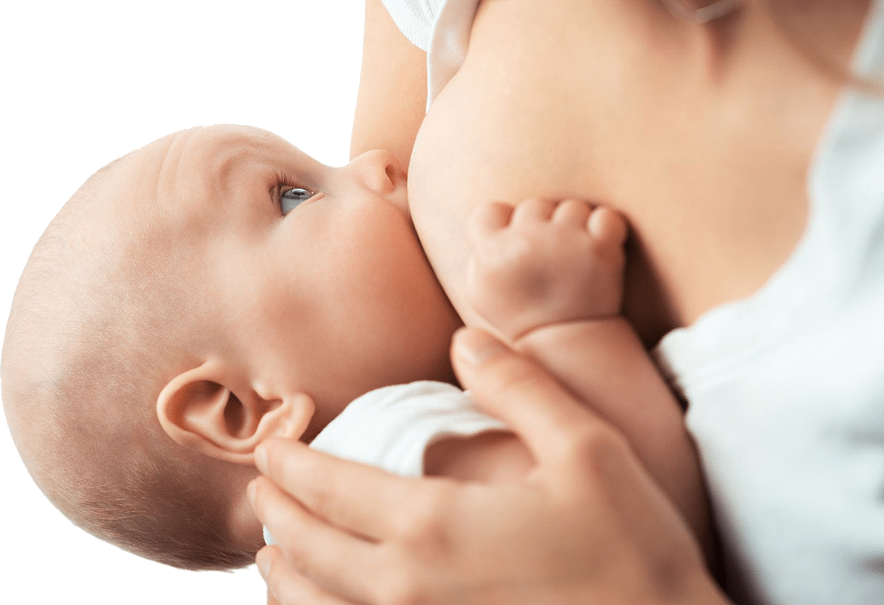Bebé amamantando - Lactancia Feliz